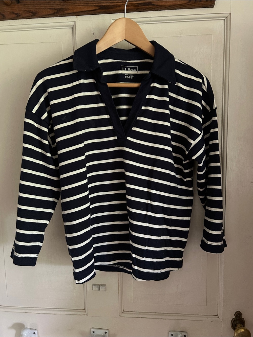 L.L. Bean cotton 3/4 mariner tee
